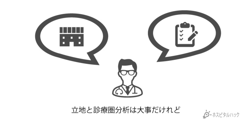 立地や診療圏データ分析は当然だけど